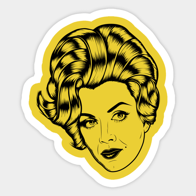 Big Hair Dont Care Sticker by Thisisblase